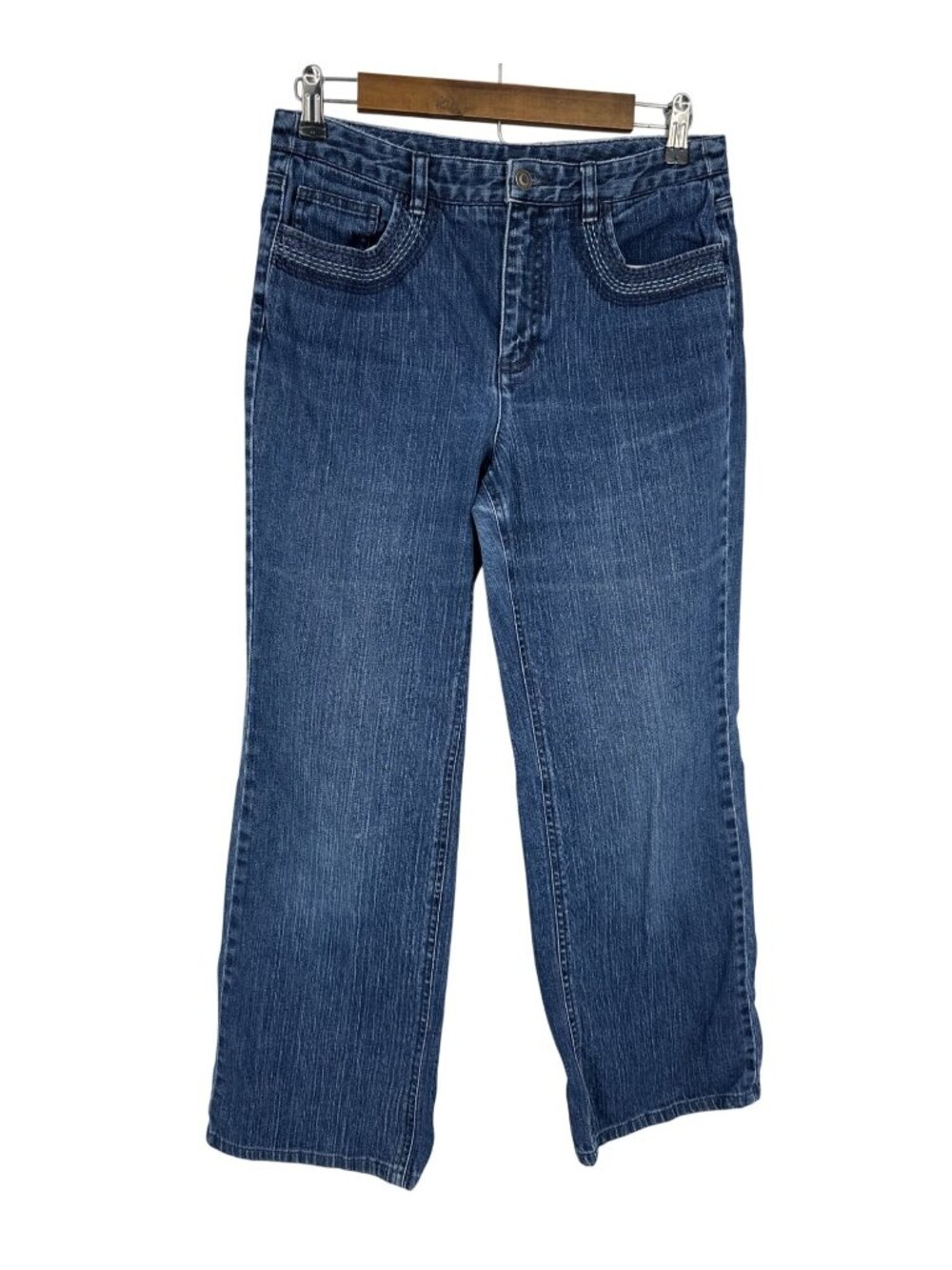 Talbots Women's Stretch Embroidery Pockets Denim Jeans Size 6
